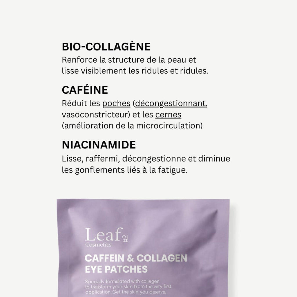 Patchs Hydrogel Anti-Cernes - Caféine, Collagène, Niacinamides